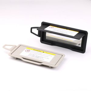 Pare-soleil Mercedes-Benz avec miroir de courtoisie, couvercle en plastique beige, gris, noir, accessoire intérieur de voiture - Product Image 3