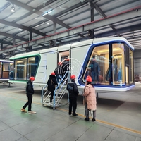 Luxe 2-3 slaapkamer woonkamer moderne prefab slimme tiny space capsule modulaire container woning keuken space capsule hotel