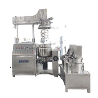 Vente flash : Machine à émulsionner sous vide à levage hydraulique 100L pour crème, lotion, shampoing