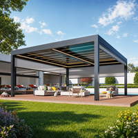 Motorisierte Premium-Aluminium-Pergola für Moderne Outdoor-Wohnkonzepte mit Bioklimatischer Struktur, Wasserdichte Ausführung
