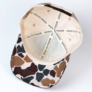 Cappelli Snapback da uomo con disegno di anatra Camo da uomo in vendita Logo ricamato Pre curvo 6 pannelli strutturati per sport all'aria aperta vecchia scuola - Product Image 4