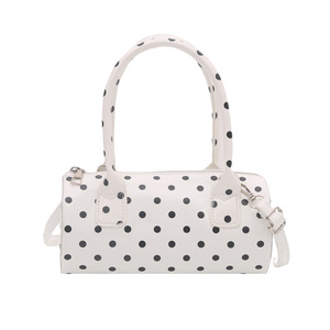 Bolsa de Poás Feminina 2025 Nova Retro Francesa Estilo Mensageiro Exquisita e Portátil Redonda - Product Image 5