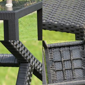 Patio al aire libre hogar Bar Club silla Metal aluminio marco Bar muebles conjunto PE ratán al aire libre mostrador <span class=keywords><strong>taburetes</strong></span> silla alta Bar - Product Image 4