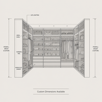 Ensemble de meubles de chambre à coucher de luxe pour chambre principale et hôtel avec armoire, commode, rangement, lit king size, design moderne