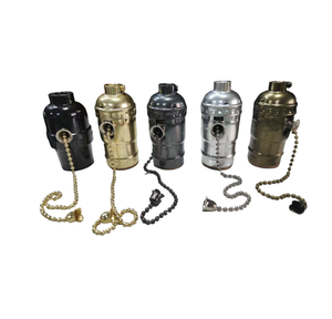 Cổ điển <span class=keywords><strong>E26</strong></span> giữ đèn với vít phong cách 250V Kim Loại Nhà ở phần vít-on đèn ổ cắm - Product Image 1