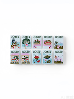 Tuiles de Mahjong en Acrylique Personnalisées de Luxe, Collection Botanique Newport, Boîte Cadeau Portable Américaine Personnalisable