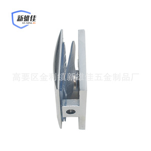 Xinxiongjia <b>Square</b> Zinc Alloy Glass Clamp <b>Mirror</b> Finish Wall Mount For Shower Door - Product Image 2