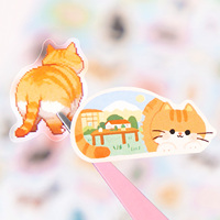 Livre d'autocollants SIMNO Cute Pet Collection, 32 feuilles d'autocollants pour chats et chiens, pour scrapbooking et journalisation DIY