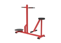 Machine de fitness professionnelle en acier avec logo personnalisé, équipement de musculation rotatif pour le tronc, machine à torsion à genoux, machine de gym double pour bras et poitrine