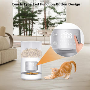 Alimentador automático para <span class=keywords><strong>perros</strong></span>, dispensador de comida para gatos con temporizador y cuencos dobles, dispositivo inteligente de alimentación para mascotas - Product Image 4