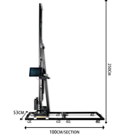 3D-Effekt Automatischer Vertikaler Kunstpapier-Hausdrucker für Direktwandmalerei Tintenstrahl-Sprühdrucker Maler-Druckmaschinen Preis
