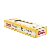 Fournisseur de bougies en Chine, boîte jaune, marché de Douala au Cameroun, bougies blanches en bâton pour la maison, Velas Bougie, prix direct usine