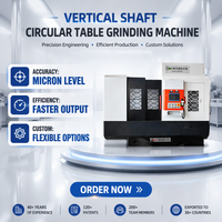 Meuleuse de surface à table rotative à axe vertical haute précision MGP74, corps en fonte HT300 pour métaux et matériaux non magnétiques