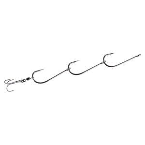 Taille 4/0 5/0 crochets <span class=keywords><strong>de</strong></span> gang <span class=keywords><strong>de</strong></span> bateau <span class=keywords><strong>de</strong></span> coulée <span class=keywords><strong>de</strong></span> pêche en eau salée en acier à haute teneur en carbone avec émerillon aigu - Product Image 4
