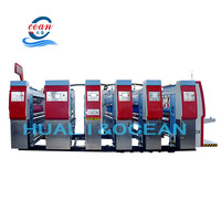 Ocean Automatic Corrugated Carton Printing Slotting Die Cutting Pizza Paper Cardboard Box Machine