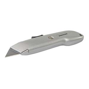 Silverline Cuchillo DE SEGURIDAD retráctil automático 140mm - Product Image 1