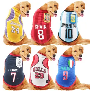 Ropa de verano para perros, Jersey de baloncesto deportivo para mascotas
