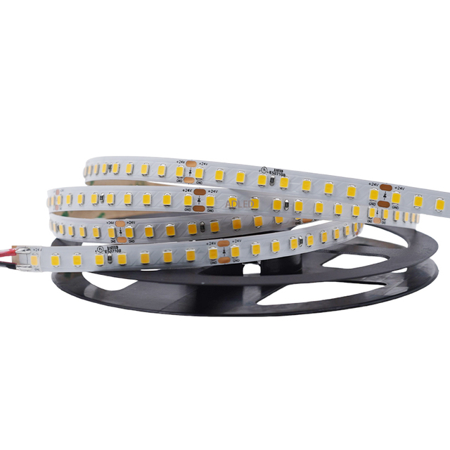 200LM/W High Efficiency SMD2835 144 LEDs 8mm PCB Outdoor Indoor Decorations Strip Lights CRI90+ DC24V 6W 16.4ft Per Bag IP65
