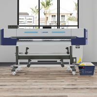 FORTUNE UV Roll Ro Roll Machine 2m avec I3200 Head UV Inkjet Printing Vinyl Sticker Relief Texture Machine Eco Solvent Printer