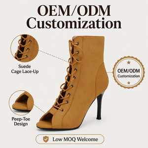 Nouvelles chaussures de danse latine montantes pour femmes, idéales pour l'extérieur, la salsa, le tango, et les chaussures à talons ouverts pour la danse de salon. - Product Image 4