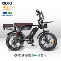 Vélo électrique Fatbike 30 Ah à double batterie, pneus larges 20 pouces, entrepôt UE