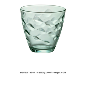 Verre à eau Flora Green 26 cl Bormioli Rocco H 8 cm Ø 8,5 cm - Product Image 3