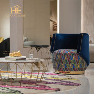 <span class=keywords><strong>Fauteuil</strong></span> nordique de luxe <span class=keywords><strong>fauteuil</strong></span> en tissu de <span class=keywords><strong>fourrure</strong></span> pour le salon de la maison - Product Image 4