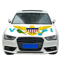 Flagge der Amerikanischen Jungferninseln für Motorhaube und Motorabdeckung, Großhandel, Maßanfertigung, Elastischer Stoff