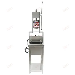 Máquina de fazer churros com 25l Fritadeira elétrica Industrial Máquina de fazer churros com 5 moldes de bico diferentes