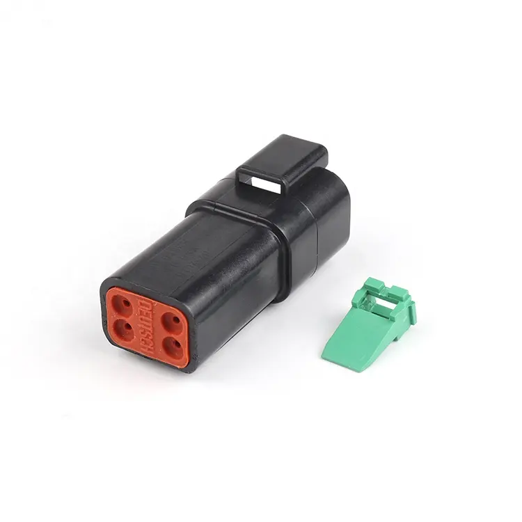 DT04-2P/3P/4P/6P/8P/12P-E004 DT06-2S/3S/4S/6S/8S/12S-E004 male female auto wiring black color deutsch connector dt series