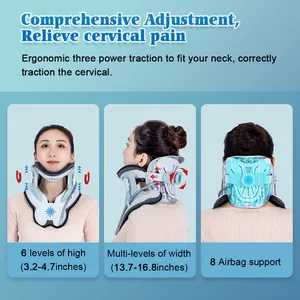 Alphay OEM Physical Therapy Equipments Cervical Traction Exercising Neck Support Inflatable Neck Traction Brace