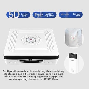 Linne <b>Plastic</b> Mahjong Machine Portable Small Fully Automatic Mini <b>Table</b> Home <b>Outdoor</b> Wild Sparrow Classic Minimalist Portable De - Product Image 6