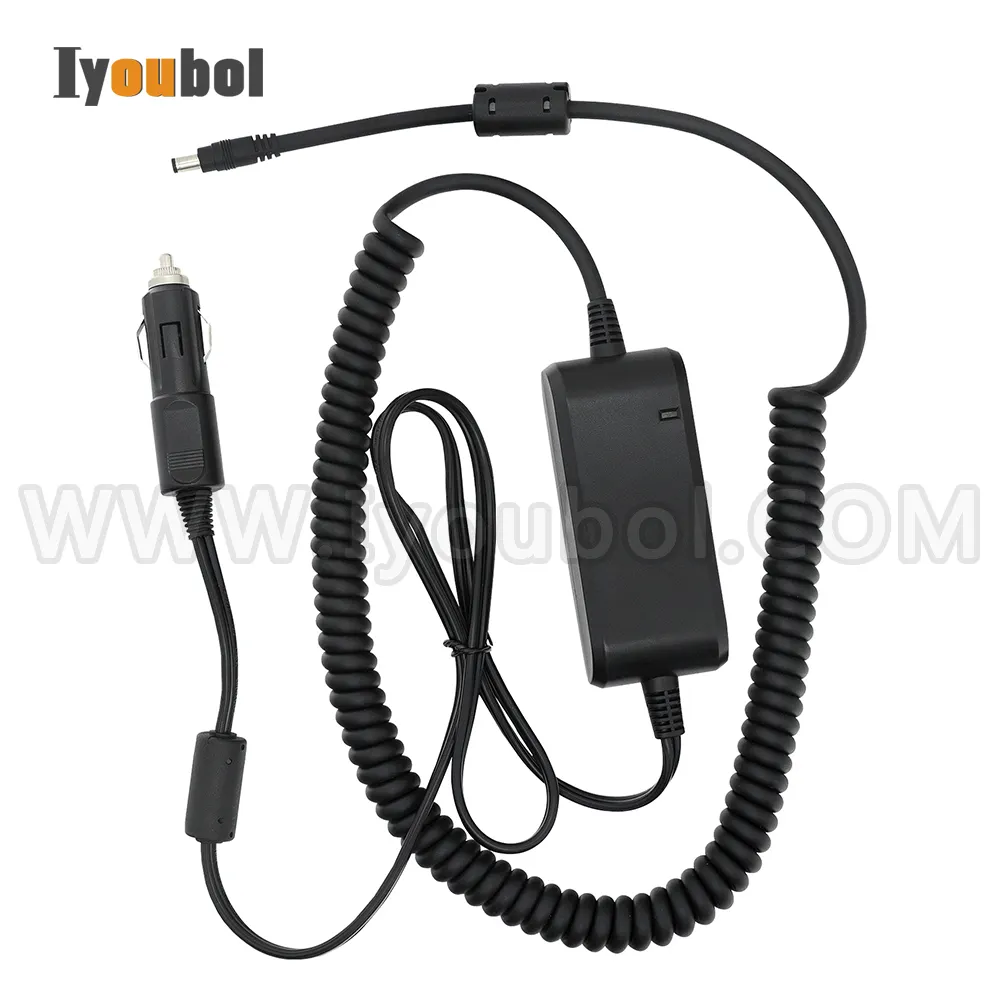 Cable de alimentación de CC para coche/Barco/RV para impresora de etiquetas móvil Térmica Directa Zebra ZQ520