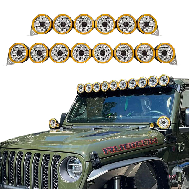 New 4X4 Offroad Single Row Super Slim LED Light Bar Pods IP68 Waterproof UTV ATV Spot Driving Lights