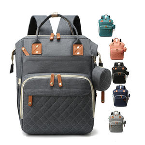 Port de charge USB tissu imperméable multi-fonction femmes voyage sac à dos maman Caddy couche sac à dos avec sucette sac - Product Image 2