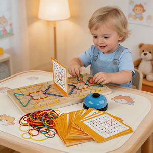 Tavola da Gioco <span class=keywords><strong>in</strong></span> <span class=keywords><strong>Legno</strong></span> <span class=keywords><strong>Montessori</strong></span> con Punte, Giocattolo Educativo per Bambini <span class=keywords><strong>in</strong></span> Età Prescolare e dell'Asilo, Vendita all'Ingrosso - Product Image 1