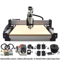 Routeur CNC personnalisable 1500x1500mm, kit complet de machine de gravure et de fraisage pour le travail du bois WorkAnt avec Mach3