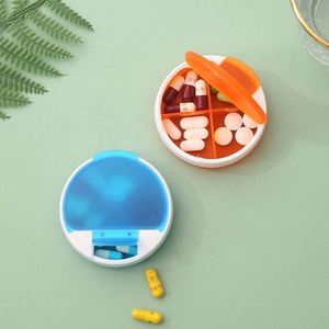Organizador de Pastillas Semanal Portátil con Logotipo Personalizado, 4 Compartimentos, Plástico, Elegante, 7 Días, PP, a Prueba de Niños, Multicolor, Almacenamiento de Medicamentos - Product Image 1