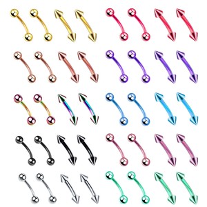 Clásico plátano curvado Barbell acero oreja cartílago nariz <span class=keywords><strong>labio</strong></span> <span class=keywords><strong>Piercing</strong></span> Acero inoxidable ceja <span class=keywords><strong>Piercing</strong></span> joyería - Product Image 1