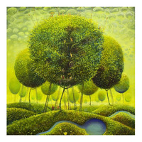 Ever Moment Peinture Diamantée Motif Arbre Dessin Animé, Broderie Diamantée, Mosaïque de Résine Cristalline, Nouveauté, Cadeau 5L1031