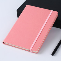 Agenda quotidien personnalisé A5, carnet de poche, journal, couverture en cuir PU, avec bande élastique
