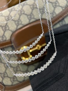 Collar minimalista Xinfly de oro de 18k con diamantes, cadena delicada para usar en capas, joyería AU750, collar de regalo, joyería fina de lujo. - Product Image 5