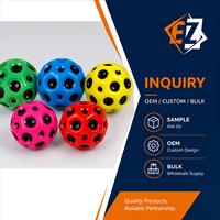 Ballon d'entraînement perforé en PU de 6,3 cm pour enfants, idéal pour jongler, lancer et attraper – Personnalisation OEM