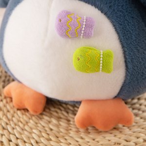 Peluche pingouin aux grands yeux mignons, en coton PP doux, pour vente en gros et au détail, jouet en peluche, coussin de sommeil pour enfants, cadeau, décorations pour la maison - Product Image 6