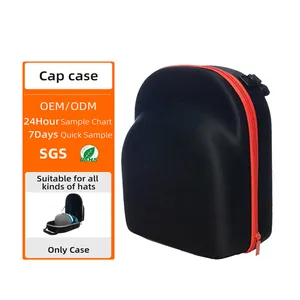 Custom Men Travel Box Carrier Single EVA Cap Bag Hat Case EVA Case Bag for Fedora Hats