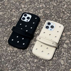 Cover Posteriore con Fori Fai-da-Te per iPhone 17 16 15 13 Pro, Nuova Custodia per Telefono in Morbida Gomma Antiurto con Charm e Fori per Personalizzazione - Product Image 3