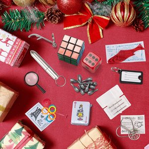 Globos de fuegos artificiales personalizados para niños, Cascanueces de Navidad decorados con regalos pequeños - Product Image 5