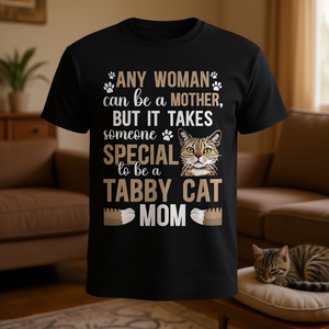 Maglietta a maniche lunghe Tabby Cat Mom per amanti e proprietari di gatti - Product Image 3