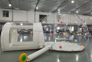Fiesta de niños claro inflable cristal iglú cúpula burbuja tienda transparente inflable burbuja globos casa bubbletent - Product Image 6