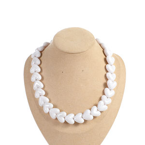 <span class=keywords><strong>2022</strong></span> nouveau amour bonbons <span class=keywords><strong>Macron</strong></span> acrylique résine coeur-forme Loli vent Vscogirl collier or fête de mariage fiançailles en plastique - Product Image 4